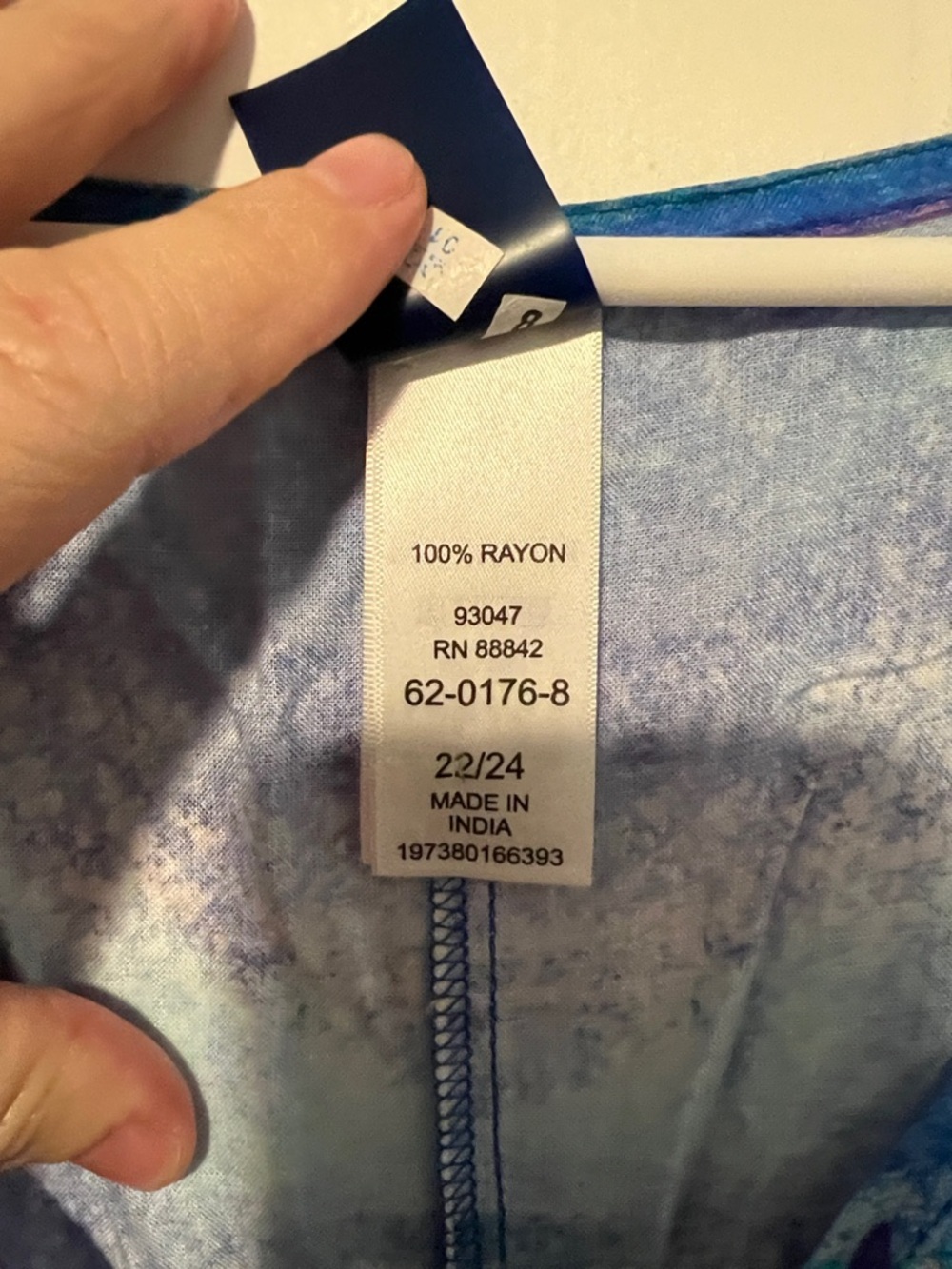 SWIM365 Blue Tie-Dye Swim Top - Picture 3 of 5